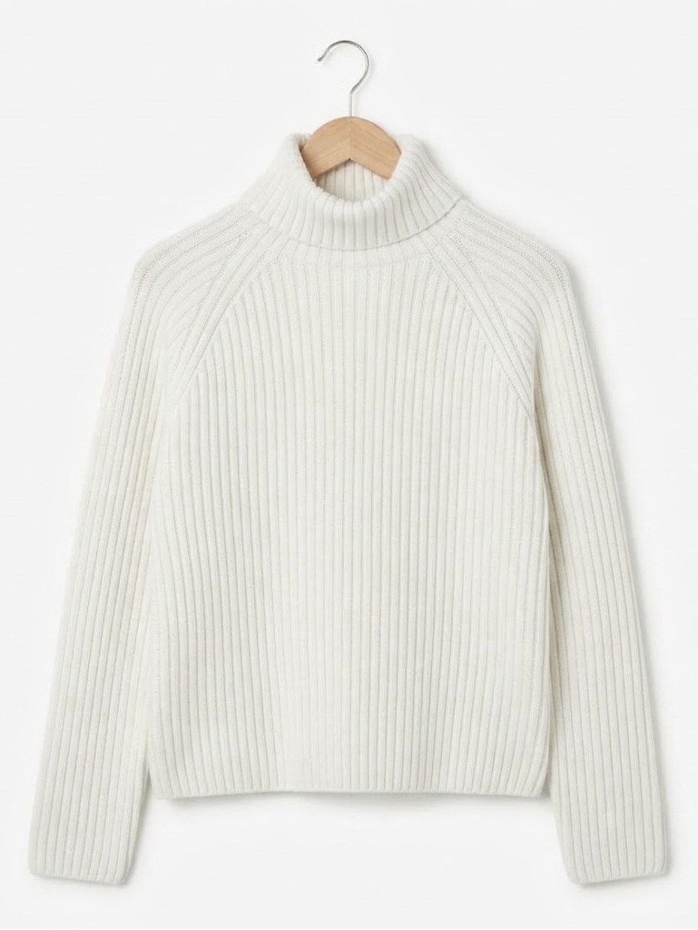 H&M Chunky Knit Turtleneck Sweater Oversized Wool Blend